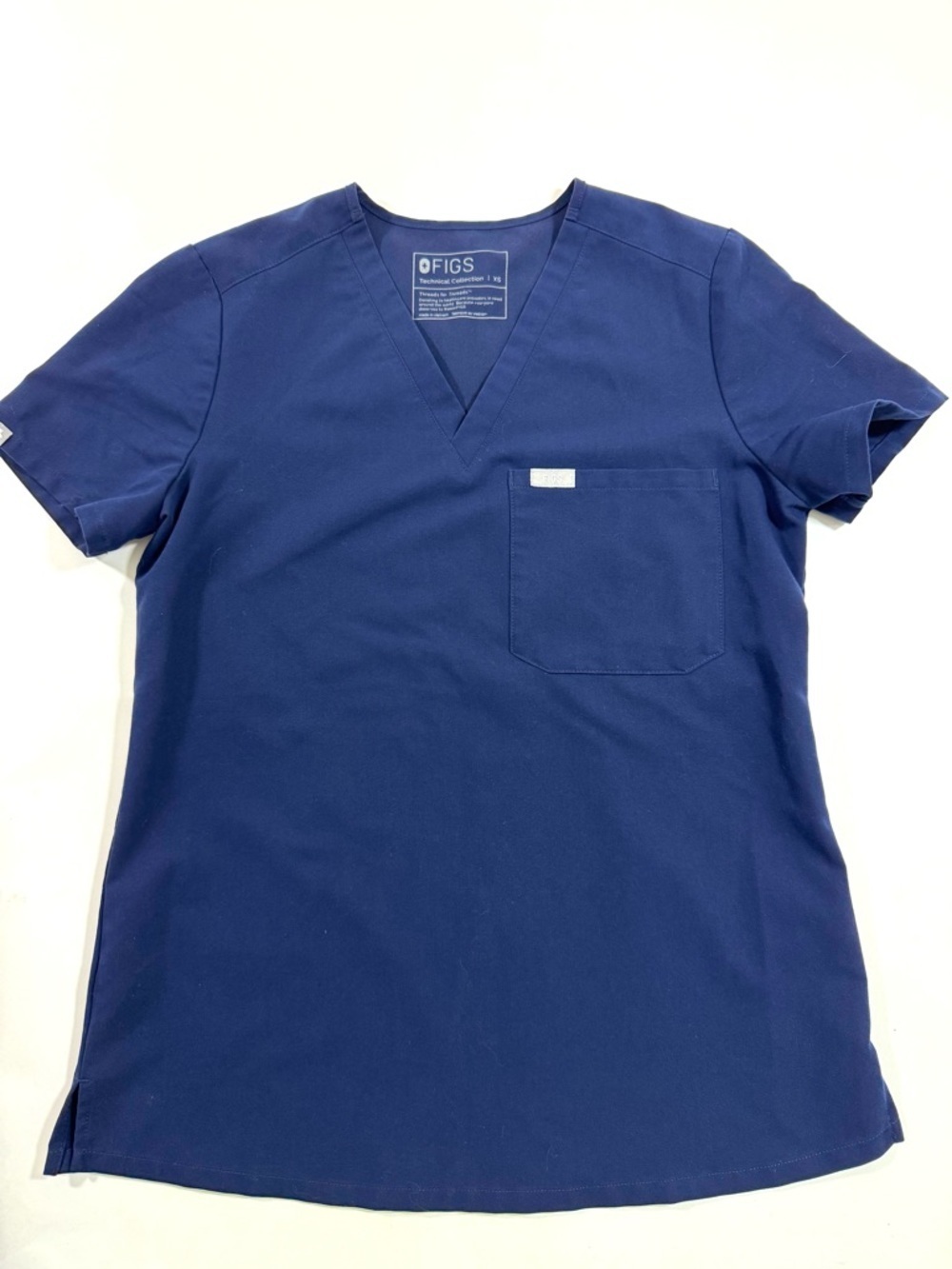 Figs Catarina Scrub Top Medical Uniform Navy Blue